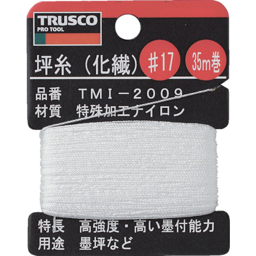 【TRUSCO】ＴＲＵＳＣＯ　坪糸（化繊）　＃１７　３５ｍ巻